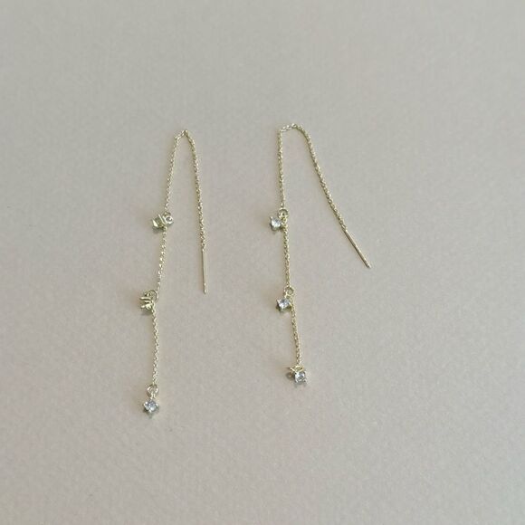 Diamond drop earrings M1036 - Picture 1 of 3